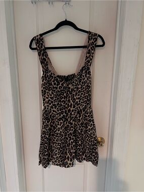 Reformation Taiga Mini Dress in Leo Print - Size 4
